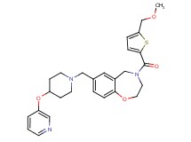 4-{[5-(methoxymethyl)-2-thienyl]carbonyl}-7-{[4-(3-pyridinyloxy)-1-piperidinyl]methyl}-2,3,4,5-tetrahydro-1,4-benzoxazepine