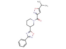 1-[(5-isopropyl-3-isoxazolyl)carbonyl]-3-(3-phenyl-1,2,4-oxadiazol-5-yl)piperidine
