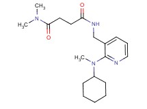N'-({2-[cyclohexyl(methyl)amino]-3-pyridinyl}methyl)-N,N-dimethylsuccinamide