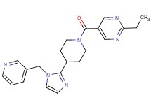 2-ethyl-5-({4-[1-(pyridin-3-ylmethyl)-1H-imidazol-2-yl]piperidin-1-yl}carbonyl)pyrimidine