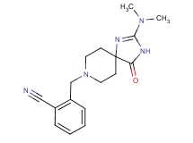 2-{[2-(dimethylamino)-4-oxo-1,3,8-triazaspiro[4.5]dec-1-en-8-yl]methyl}benzonitrile