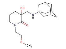 3-[(1-adamantylamino)methyl]-3-hydroxy-1-(2-methoxyethyl)-2-piperidinone