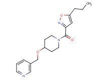 3-[({1-[(5-propyl-3-isoxazolyl)carbonyl]-4-piperidinyl}oxy)methyl]pyridine
