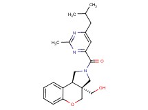 [(3aS*,9bS*)-2-[(6-isobutyl-2-methylpyrimidin-4-yl)carbonyl]-1,2,3,9b-tetrahydrochromeno[3,4-c]pyrrol-3a(4H)-yl]methanol