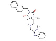 1-methyl-8-[(1-methyl-1H-benzimidazol-2-yl)methyl]-3-(2-naphthylmethyl)-1,3,8-triazaspiro[4.5]decane-2,4-dione