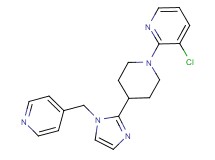 3-chloro-2-{4-[1-(pyridin-4-ylmethyl)-1H-imidazol-2-yl]piperidin-1-yl}pyridine
