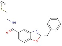 2-benzyl-N-[2-(methylthio)ethyl]-1,3-benzoxazole-5-carboxamide