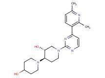 (3'R*,4'R*)-1'-[4-(2,6-dimethyl-3-pyridinyl)-2-pyrimidinyl]-1,4'-bipiperidine-3',4-diol