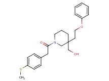 [1-{[4-(methylthio)phenyl]acetyl}-3-(2-phenoxyethyl)-3-piperidinyl]methanol