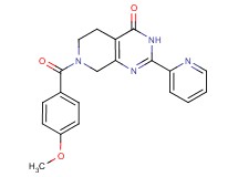 7-(4-methoxybenzoyl)-2-pyridin-2-yl-5,6,7,8-tetrahydropyrido[3,4-d]pyrimidin-4(3H)-one
