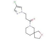 7-[3-(4-chloro-1H-pyrazol-1-yl)propanoyl]-2-oxa-7-azaspiro[4.5]decane