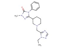 5-{1-[(1-ethyl-1H-1,2,4-triazol-5-yl)methyl]piperidin-3-yl}-2-methyl-4-phenyl-2,4-dihydro-3H-1,2,4-triazol-3-one