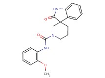 N-(2-methoxyphenyl)-2-oxo-1,2-dihydro-1'H-spiro[indole-3,3'-piperidine]-1'-carboxamide