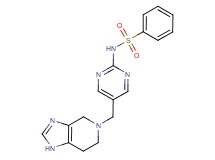N-[5-(1,4,6,7-tetrahydro-5H-imidazo[4,5-c]pyridin-5-ylmethyl)pyrimidin-2-yl]benzenesulfonamide