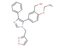 {2-ethoxy-5-[1-(isoxazol-3-ylmethyl)-4-phenyl-1H-imidazol-5-yl]phenyl}methanol