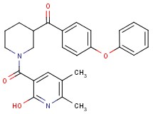 {1-[(2-hydroxy-5,6-dimethyl-3-pyridinyl)carbonyl]-3-piperidinyl}(4-phenoxyphenyl)methanone