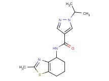 1-isopropyl-N-(2-methyl-4,5,6,7-tetrahydro-1,3-benzothiazol-4-yl)-1H-pyrazole-4-carboxamide