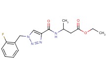 ethyl 3-({[1-(2-fluorobenzyl)-1H-1,2,3-triazol-4-yl]carbonyl}amino)butanoate