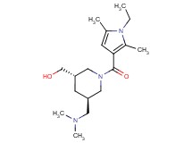 {(3S*,5R*)-5-[(dimethylamino)methyl]-1-[(1-ethyl-2,5-dimethyl-1H-pyrrol-3-yl)carbonyl]piperidin-3-yl}methanol