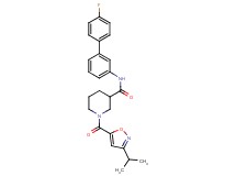 N-(4'-fluoro-3-biphenylyl)-1-[(3-isopropyl-5-isoxazolyl)carbonyl]-3-piperidinecarboxamide