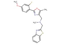 (1,3-benzothiazol-2-ylmethyl){[2-(2-fluoro-4-methoxyphenyl)-5-methyl-1,3-oxazol-4-yl]methyl}methylamine