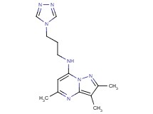 2,3,5-trimethyl-N-[3-(4H-1,2,4-triazol-4-yl)propyl]pyrazolo[1,5-a]pyrimidin-7-amine