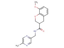 8-methoxy-N-[(5-methylpyrazin-2-yl)methyl]chromane-3-carboxamide