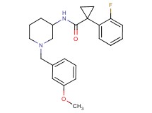 1-(2-fluorophenyl)-N-[1-(3-methoxybenzyl)-3-piperidinyl]cyclopropanecarboxamide