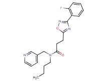 N-butyl-3-[3-(2-fluorophenyl)-1,2,4-oxadiazol-5-yl]-N-(pyridin-3-ylmethyl)propanamide