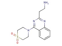 {2-[4-(1,1-dioxido-4-thiomorpholinyl)-2-quinazolinyl]ethyl}amine dihydrochloride