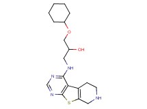 1-(cyclohexyloxy)-3-(5,6,7,8-tetrahydropyrido[4',3':4,5]thieno[2,3-d]pyrimidin-4-ylamino)-2-propanol dihydrochloride