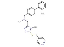 N-methyl-1-(2'-methyl-4-biphenylyl)-N-({4-methyl-5-[(4-pyridinylmethyl)thio]-4H-1,2,4-triazol-3-yl}methyl)methanamine