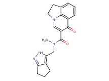 N-methyl-6-oxo-N-(2,4,5,6-tetrahydrocyclopenta[c]pyrazol-3-ylmethyl)-1,2-dihydro-6H-pyrrolo[3,2,1-ij]quinoline-5-carboxamide