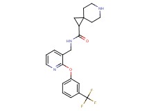 N-({2-[3-(trifluoromethyl)phenoxy]pyridin-3-yl}methyl)-6-azaspiro[2.5]octane-1-carboxamide