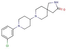 8-[1-(3-chlorophenyl)-4-piperidinyl]-2,8-diazaspiro[4.5]decan-3-one