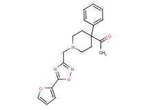 1-(1-{[5-(2-furyl)-1,2,4-oxadiazol-3-yl]methyl}-4-phenyl-4-piperidinyl)ethanone