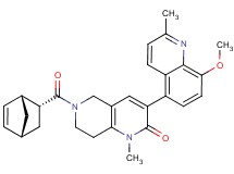 6-[(1R*,2R*,4R*)-bicyclo[2.2.1]hept-5-en-2-ylcarbonyl]-3-(8-methoxy-2-methyl-5-quinolinyl)-1-methyl-5,6,7,8-tetrahydro-1,6-naphthyridin-2(1H)-one