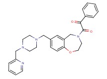 2-oxo-1-phenyl-2-[7-{[4-(2-pyridinylmethyl)-1-piperazinyl]methyl}-2,3-dihydro-1,4-benzoxazepin-4(5H)-yl]ethanone