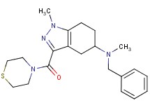 N-benzyl-N,1-dimethyl-3-(4-thiomorpholinylcarbonyl)-4,5,6,7-tetrahydro-1H-indazol-5-amine