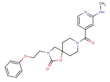 8-[2-(methylamino)isonicotinoyl]-3-(2-phenoxyethyl)-1-oxa-3,8-diazaspiro[4.5]decan-2-one