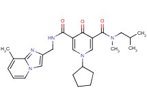 1-cyclopentyl-N-isobutyl-N-methyl-N'-[(8-methylimidazo[1,2-a]pyridin-2-yl)methyl]-4-oxo-1,4-dihydro-3,5-pyridinedicarboxamide