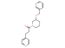 3-[({1-[3-(4-pyridinyl)propanoyl]-3-piperidinyl}oxy)methyl]pyridine