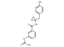 3-(acetylamino)-N-[1-(4-methylbenzyl)cyclopropyl]benzamide