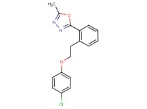 2-{2-[2-(4-chlorophenoxy)ethyl]phenyl}-5-methyl-1,3,4-oxadiazole