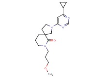 2-(6-cyclopropylpyrimidin-4-yl)-7-(3-methoxypropyl)-2,7-diazaspiro[4.5]decan-6-one