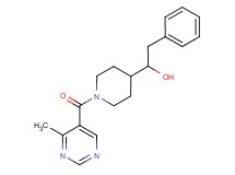 1-{1-[(4-methyl-5-pyrimidinyl)carbonyl]-4-piperidinyl}-2-phenylethanol