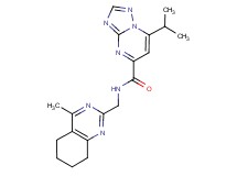 7-isopropyl-N-[(4-methyl-5,6,7,8-tetrahydro-2-quinazolinyl)methyl][1,2,4]triazolo[1,5-a]pyrimidine-5-carboxamide