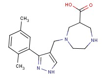 1-{[3-(2,5-dimethylphenyl)-1H-pyrazol-4-yl]methyl}-1,4-diazepane-6-carboxylic acid