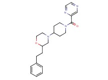 2-(2-phenylethyl)-4-[1-(2-pyrazinylcarbonyl)-4-piperidinyl]morpholine