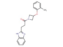2-{3-[3-(2-methylphenoxy)-1-azetidinyl]-3-oxopropyl}-1H-benzimidazole